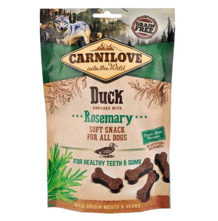 Carnilove Dog Soft Snack з качкою та розмарином для собак 200 г
